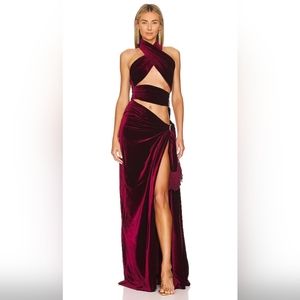 ISO Bronx and Banco Burgundy Cleopatra Dress